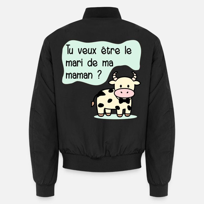 Proposition de Mariage Maman - Bomber unisexe - noir
