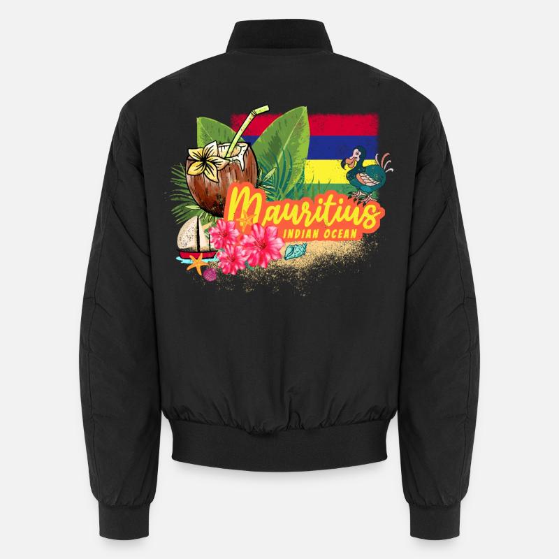Mauritius Retro Indischer Ozean Dodo Souvenir Unisex Bomberjacke