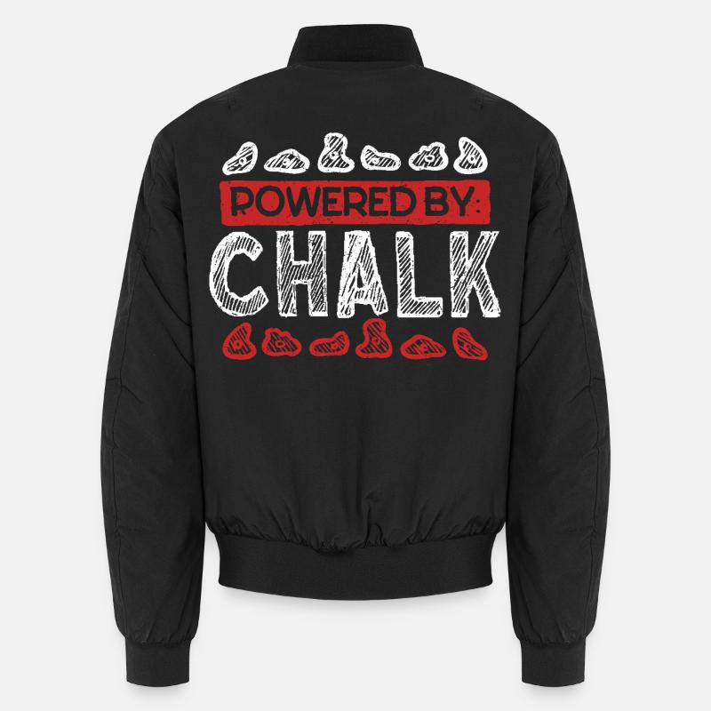 Indoor Climbing Indoor Climbing Powered By Chalk Unisex Bomber Jacket