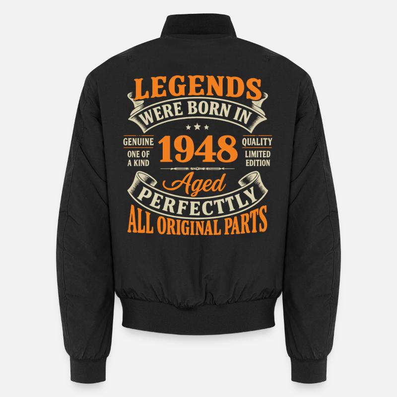 Legends 1948: Perfect Age, Original - Unisex Bomberjacke - Schwarz