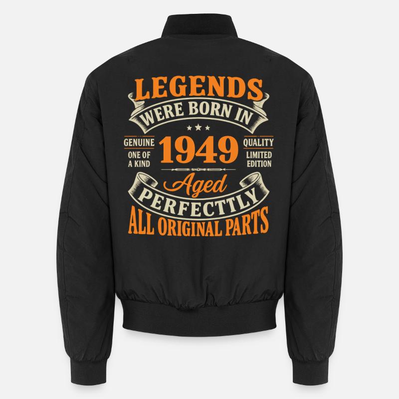 Légendes Nées en 1949 Parfaites Bomber unisexe