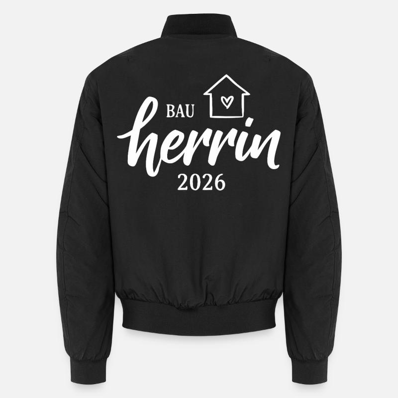 Builder 2026 House Construction - Unisex Bomber Jacket - black