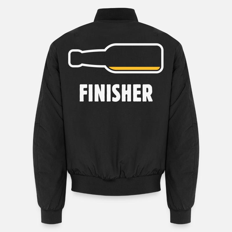 Finisher (Bier / Bierchen / Biertrinker / NEG 2C) Unisex Bomberjacke