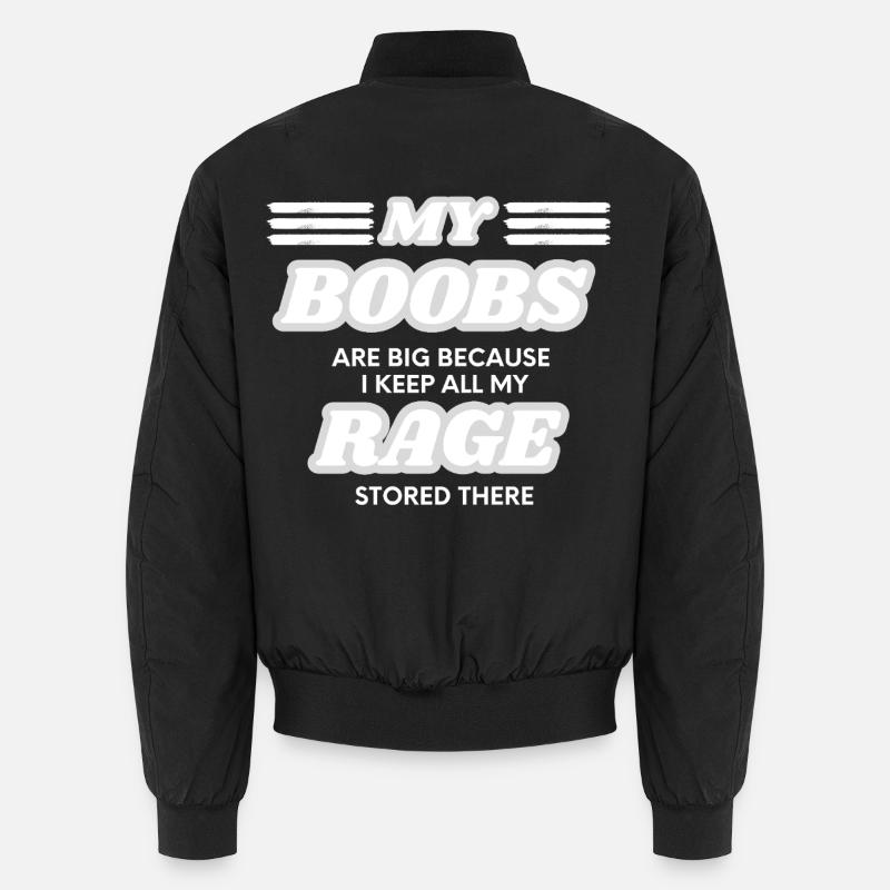 Big Boobs - Unisex Bomber Jacket - black
