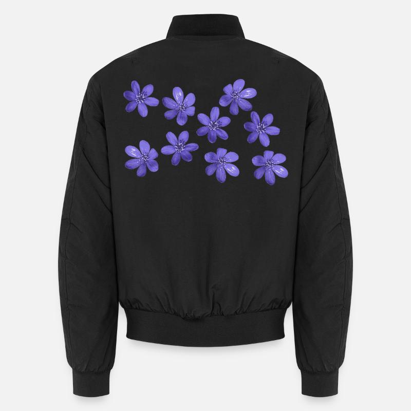 Marche de fleurs rétro de liverwort Bomber unisexe