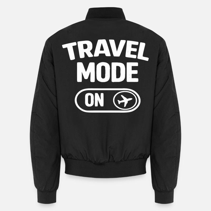 Travel Mode On Urlaub Reise Unisex Bomberjacke