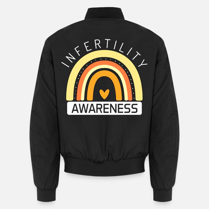 Mois de la sensibilisation à l’infertilité Mois de la FIV Orange Bomber unisexe