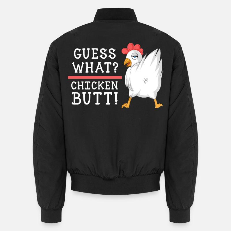 Rate mal: Chicken Butt Shirt Unisex Bomberjacke