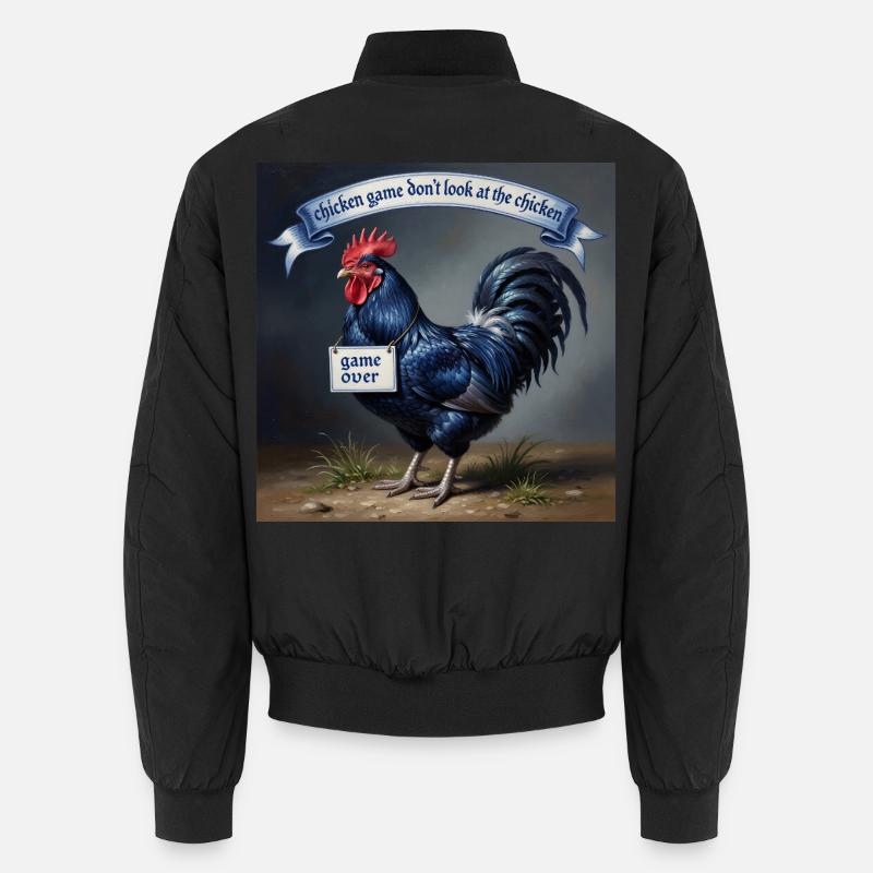 chicken Game - Unisex Bomberjacke - Schwarz