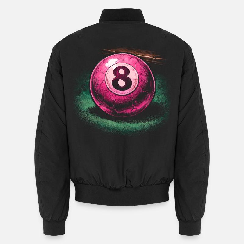 8-Ball Billard Unisex Bomberjacke