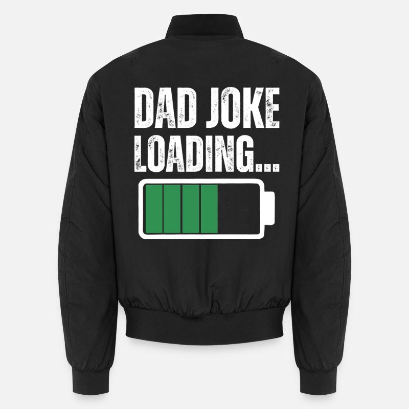 DAD JOKE - Unisex Bomber Jacket - black