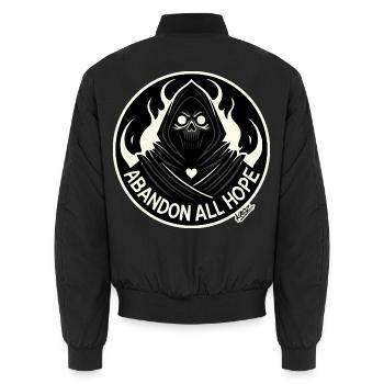 Verlasse All Hope Reaper - Unisex Bomberjacke - Schwarz - Hinten - AI Model Male 185 light (185cm)