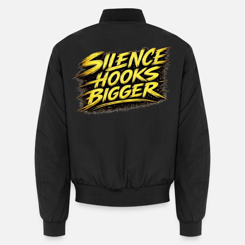 Silence Hooks Bigger Carp Angel Design Unisex Bomberjacke