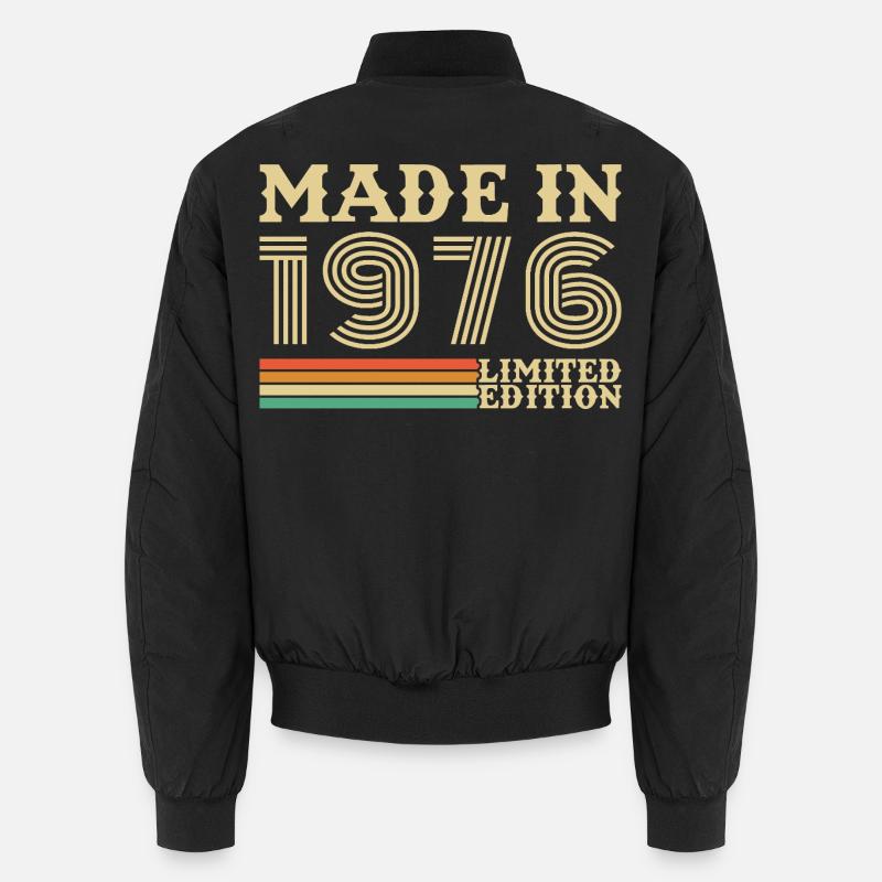 1976 Vintage Retro Geburtstagsgeschenk Unisex Bomberjacke