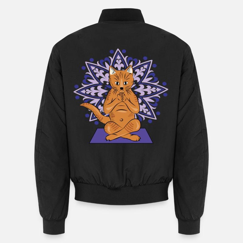 Mandala méditatif du chat Bomber unisexe
