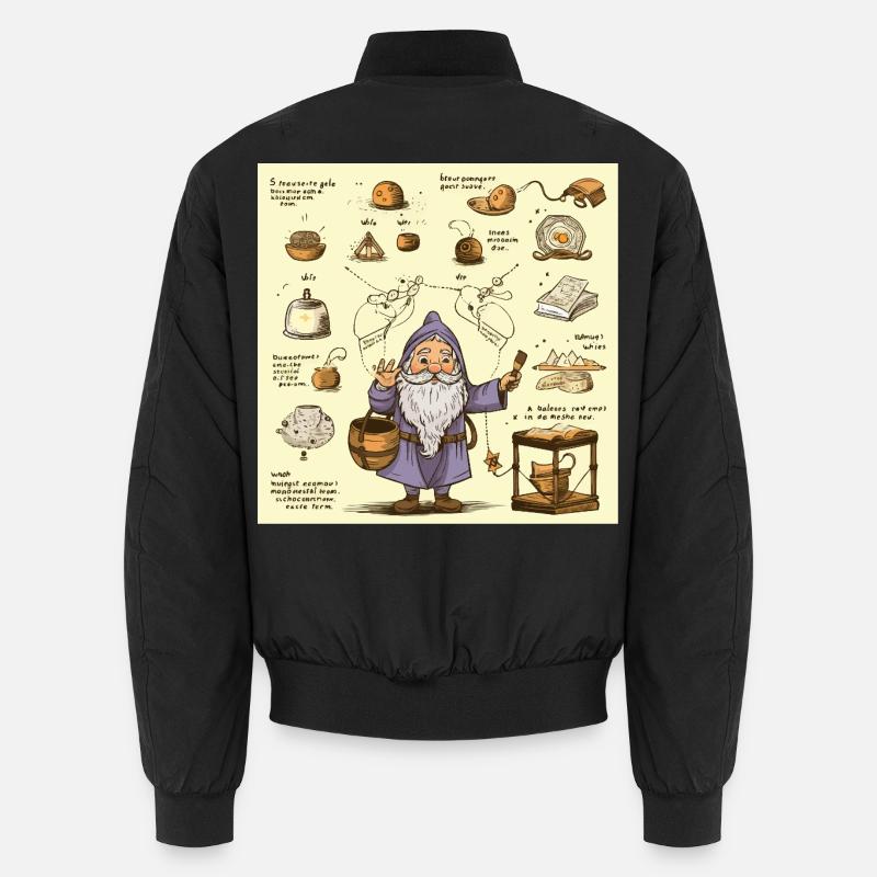 Magicien de cuisine d’alchimie - Bomber unisexe - noir