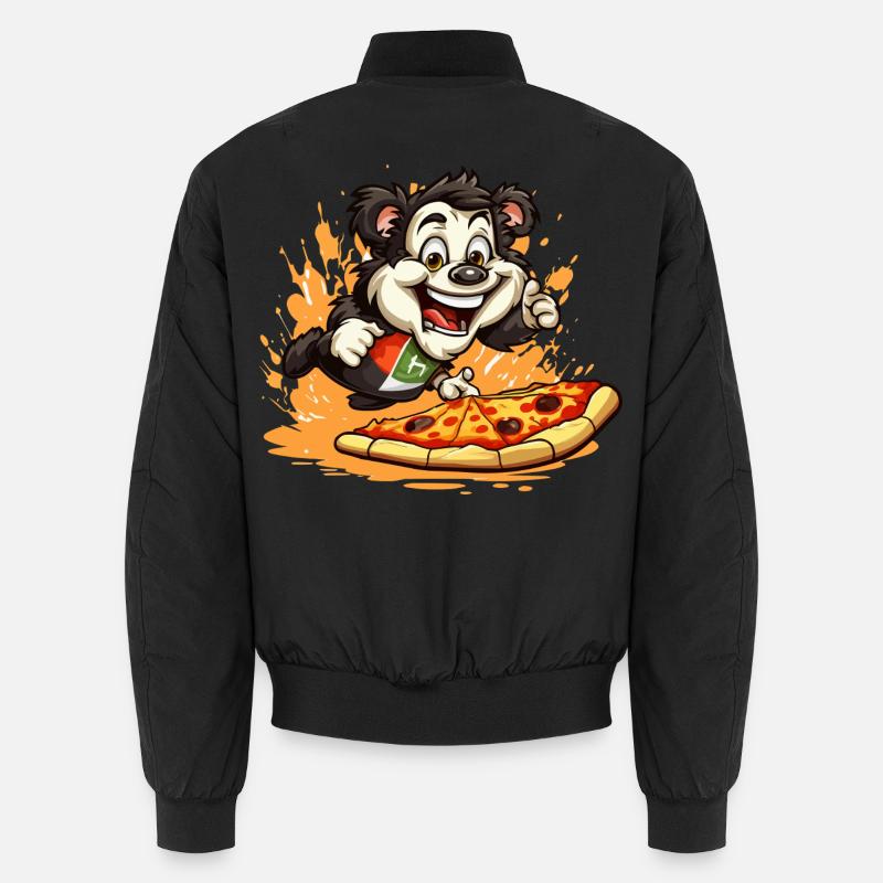 Pizza Panda Sprint - Bomber unisexe - noir