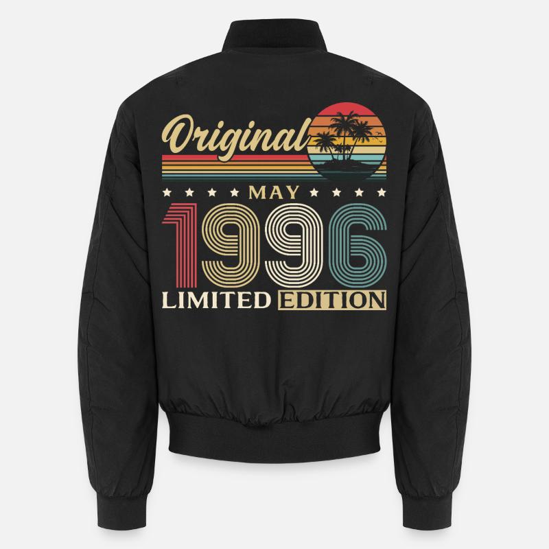 30th Birthday Gift Original May Vintage 1996 Unisex Bomber Jacket