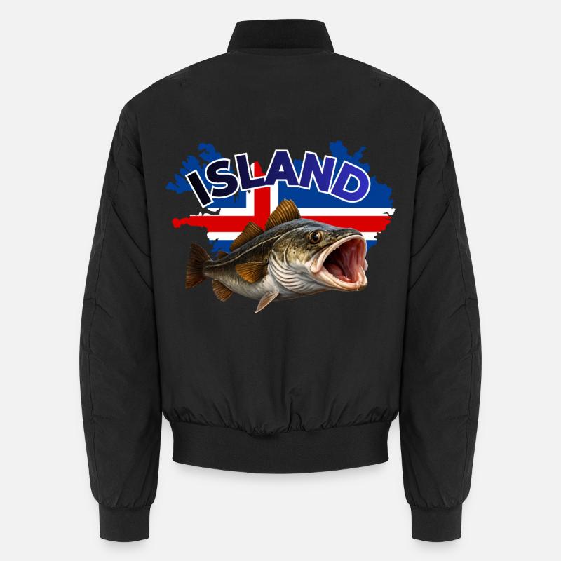 Iceland Cod Fishing Unisex Bomber Jacket