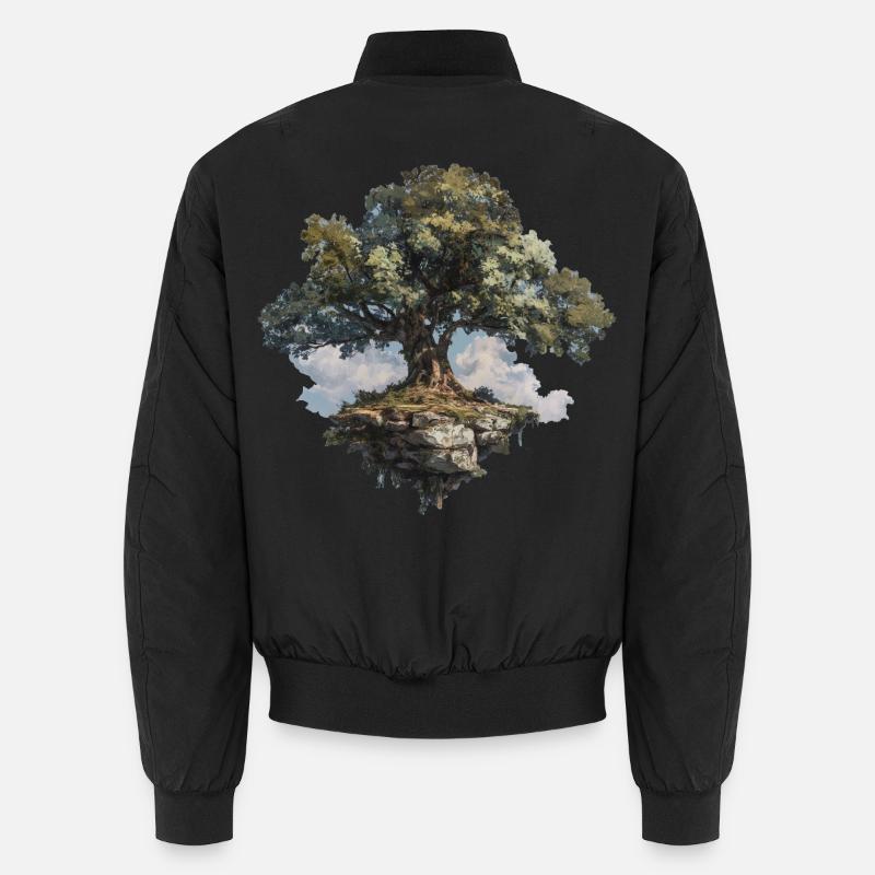 Baum - Unisex Bomberjacke - Schwarz