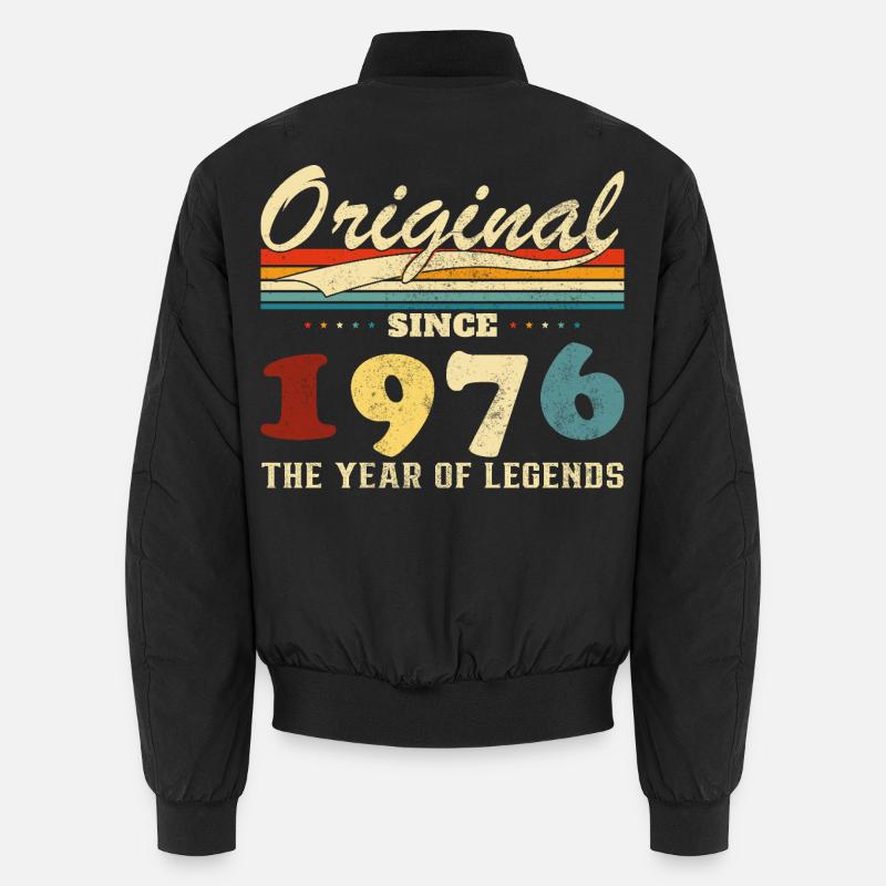 1976 Vintage Retro Geburtstagsgeschenk Unisex Bomberjacke