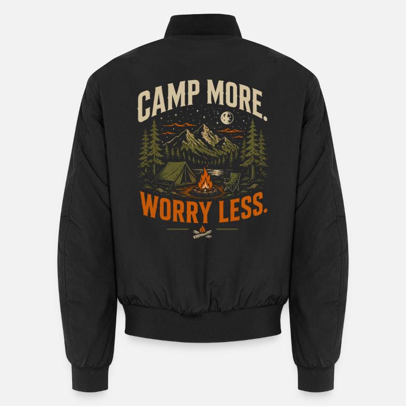 Camper plus, moins de soucis - Bomber unisexe - noir