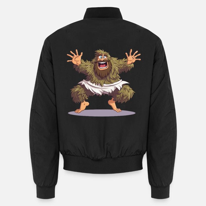 Joyeuse danse du Bigfoot - Bomber unisexe - noir