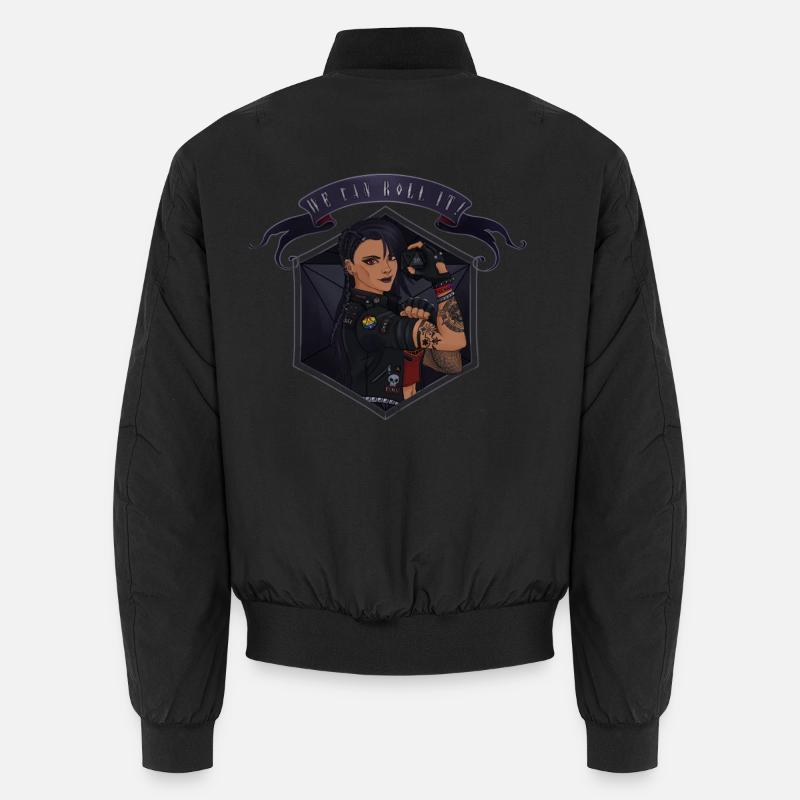 Wir können es ROLLEN! Gegerbt Unisex Bomberjacke