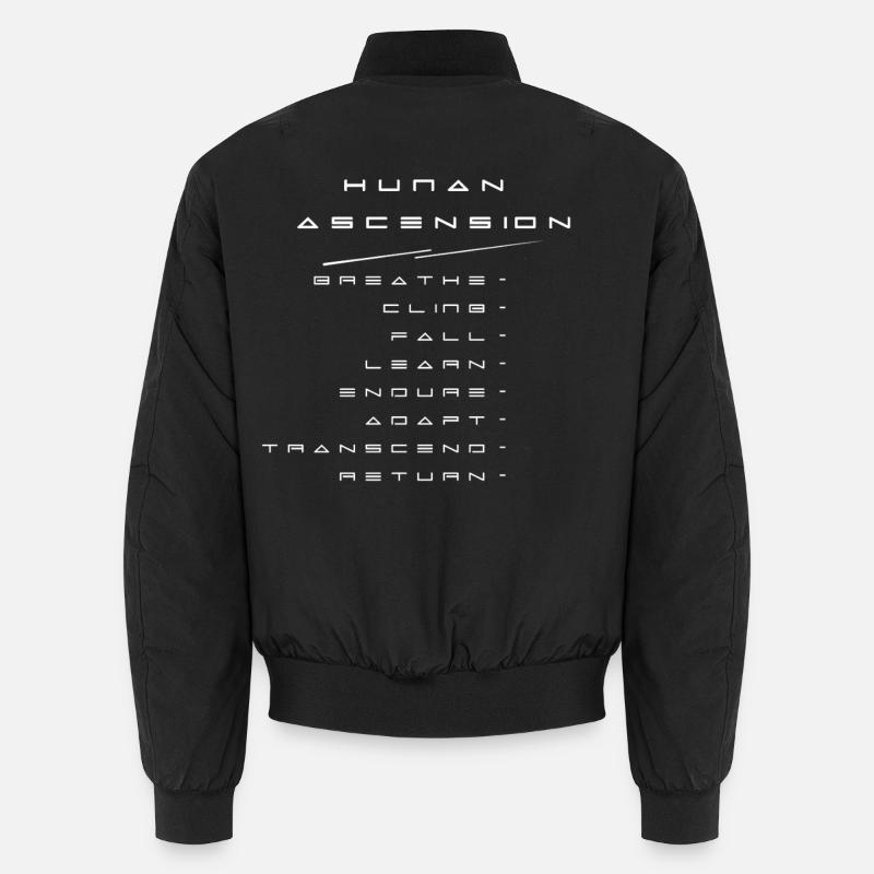 Human ascension - Unisex Bomber Jacket - black