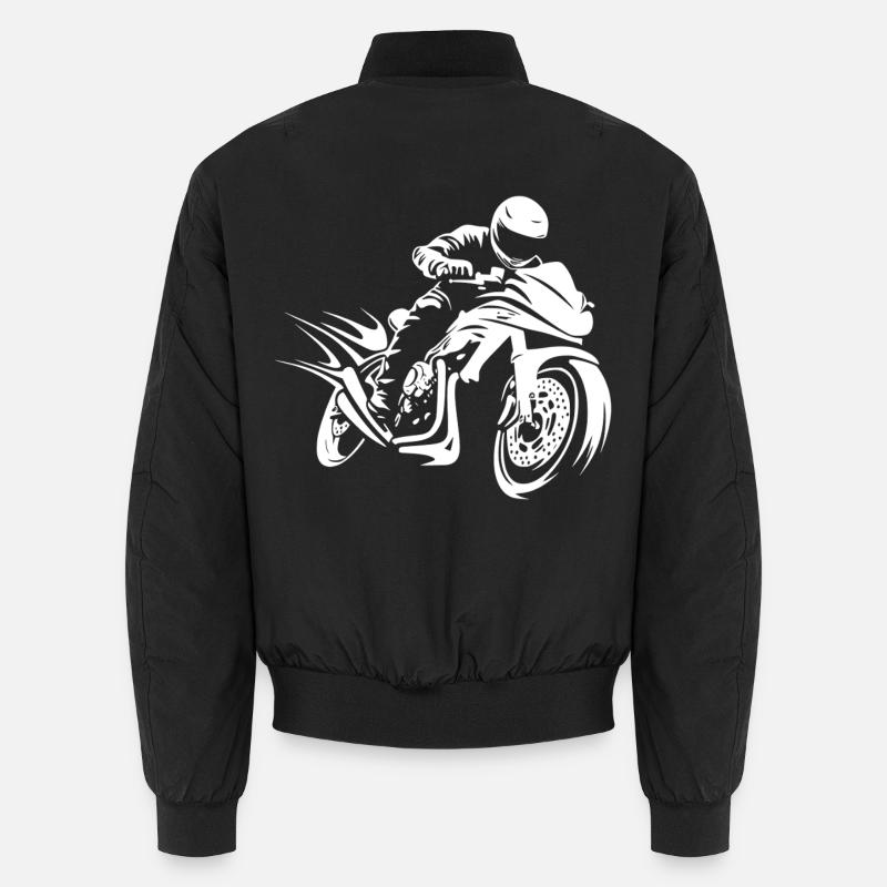Motorcycle Motorcycle Rider Unisex Bomber Jacket