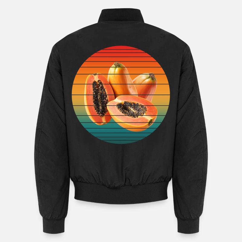 Papayafrucht - Unisex Bomberjacke - Schwarz
