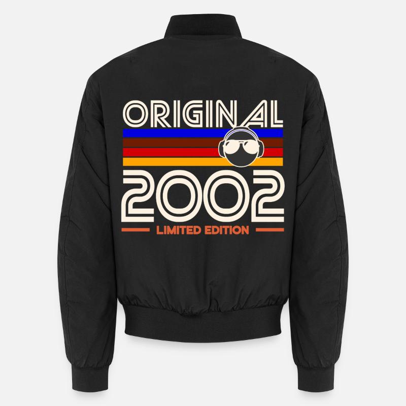 Original 2002 Limited Edition Retro - Unisex Bomber Jacket - black