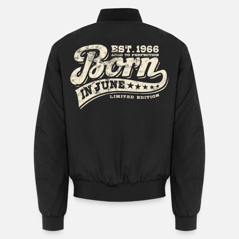Born in June 1966 - Geburtstag - Geschenk Unisex Bomberjacke