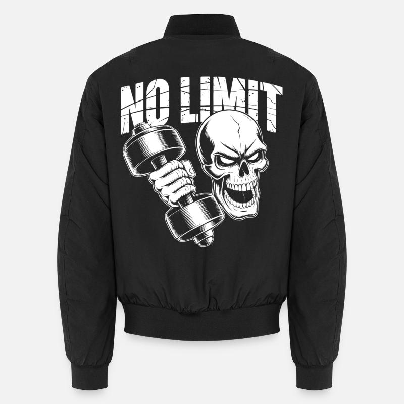 No Limit Gym - Unisex Bomberjacke - Schwarz