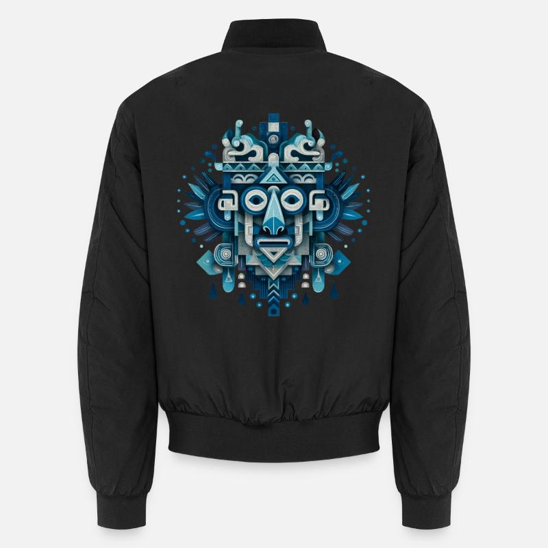 Tlaloc – Aztec Rain God Unisex Bomber Jacket