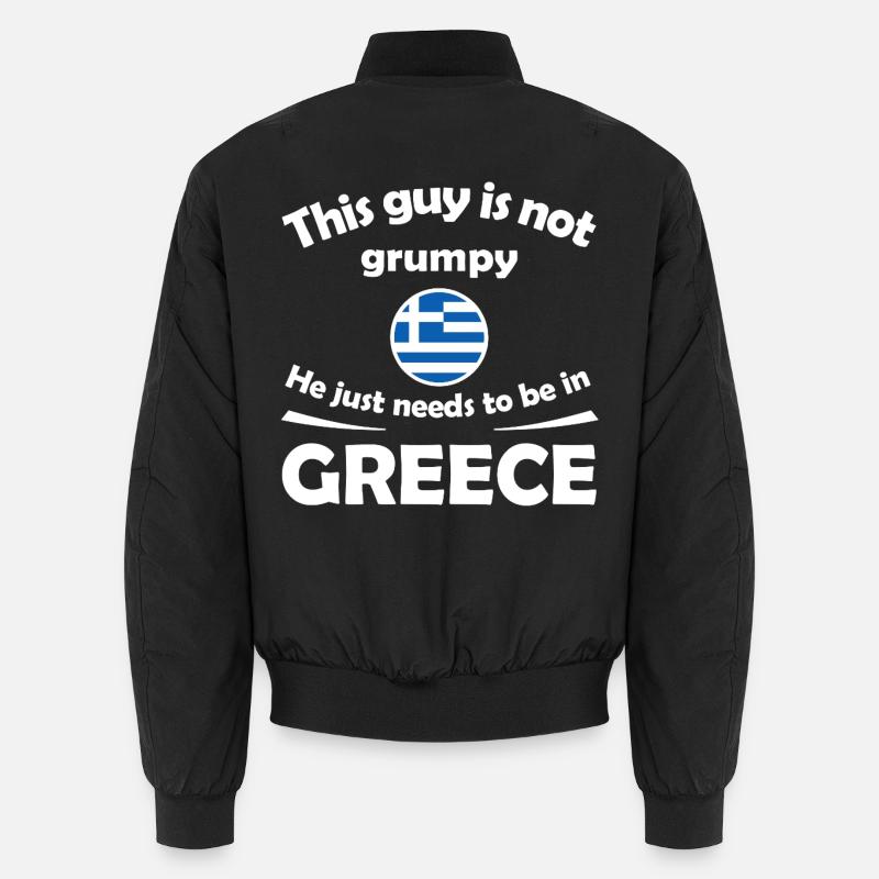 Not Grumpy Greek Vibe Tee Unisex Bomberjacke