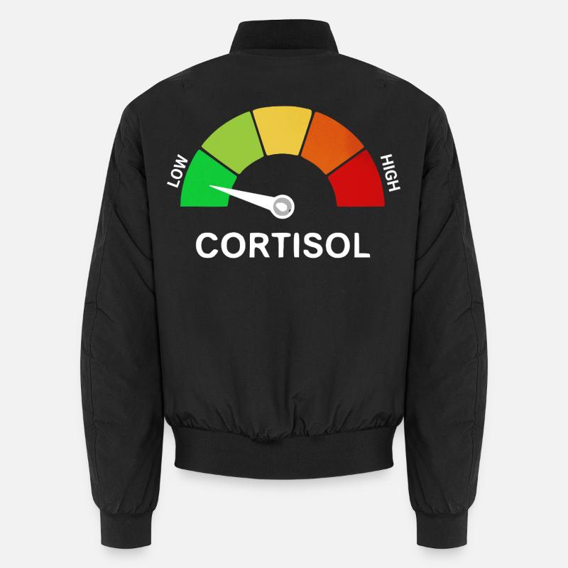 low cortisol skala  Unisex Bomberjacke
