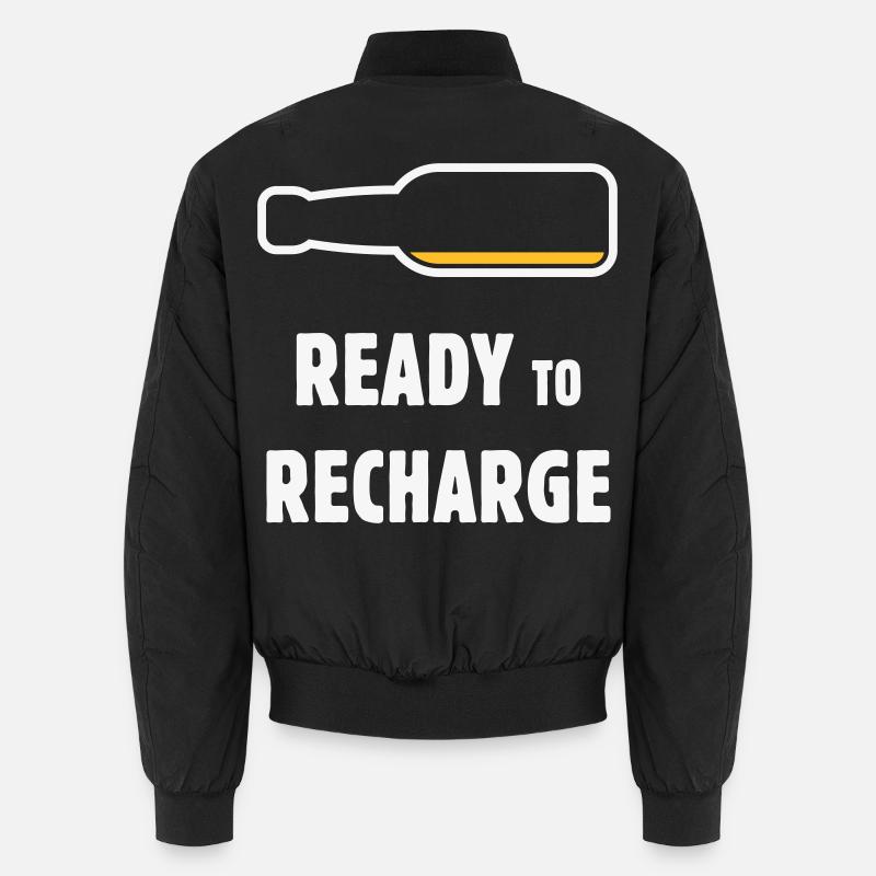 Ready To Recharge (Bier / Bierchen / NEG 2C) Unisex Bomberjacke