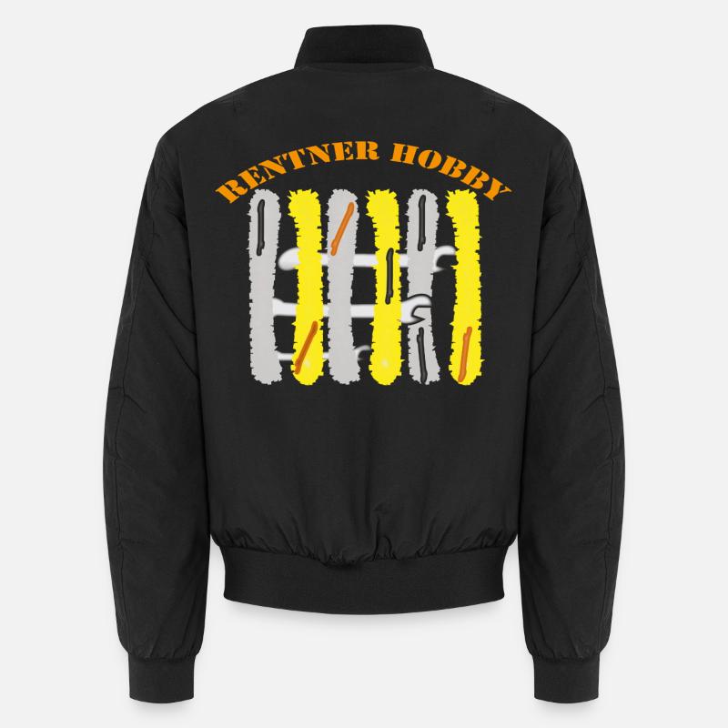 Rentner Hobby Werkzeug - Unisex Bomberjacke - Schwarz