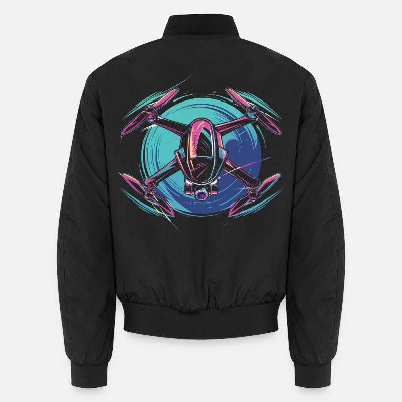 Neon Drohne  Unisex Bomberjacke