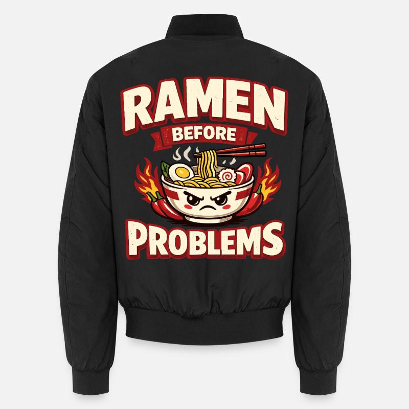 Professional Noodle Lover Japan Design - Unisex Bomber Jacket - black