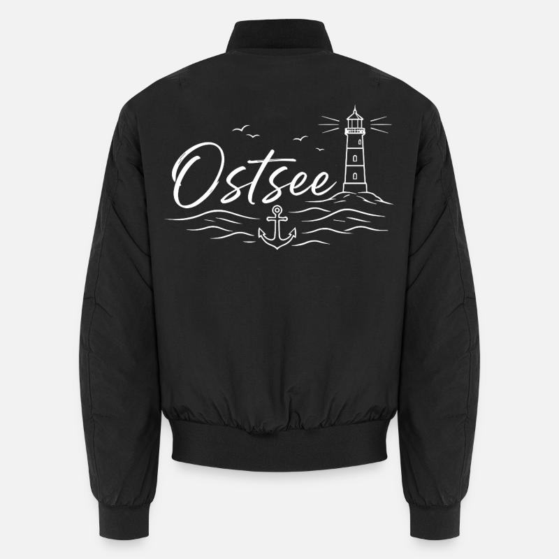 Ostsee - Unisex Bomberjacke - Schwarz