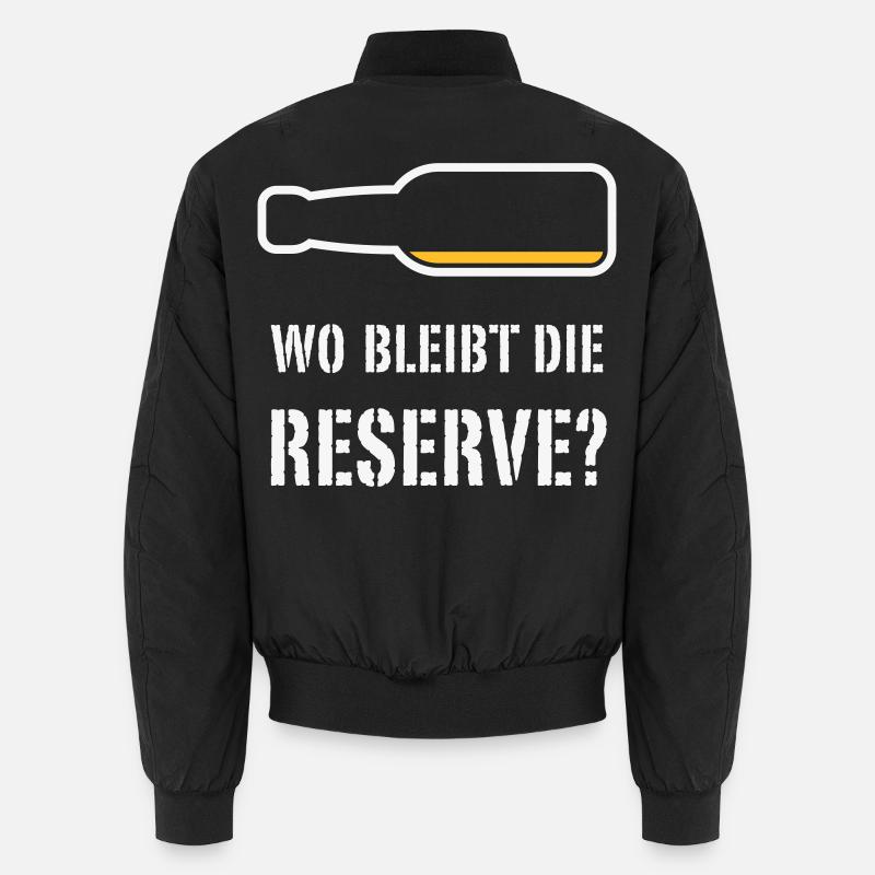 Where is the reserve? (Beer / Beer / NEG 2C) Unisex Bomber Jacket
