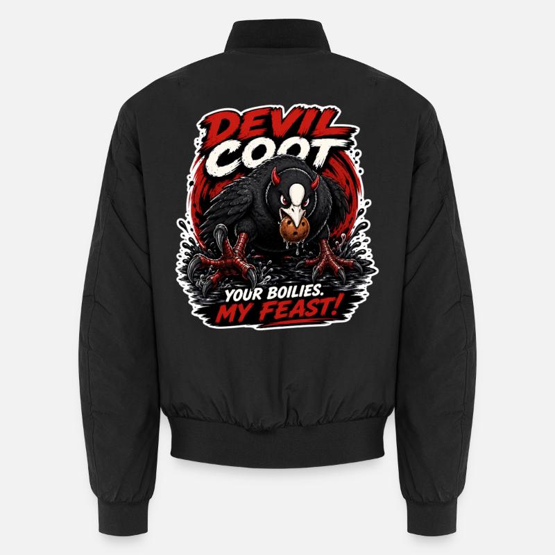 Devil Coot Boilie Thief Karpfenfischen - Unisex Bomberjacke - Schwarz