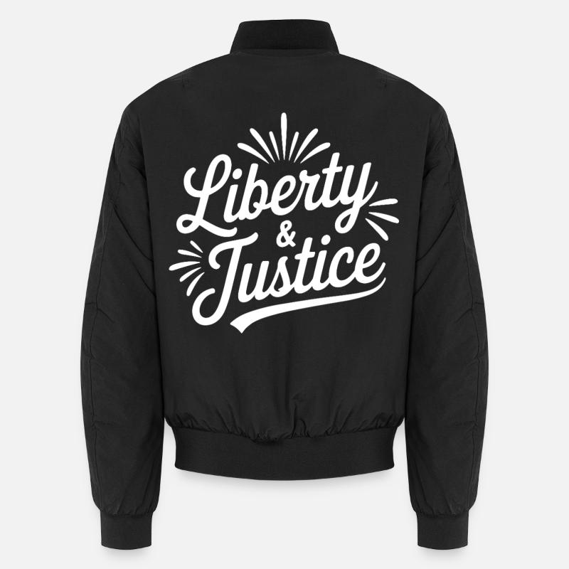 Freiheit & Gerechtigkeit Script Unisex Bomberjacke