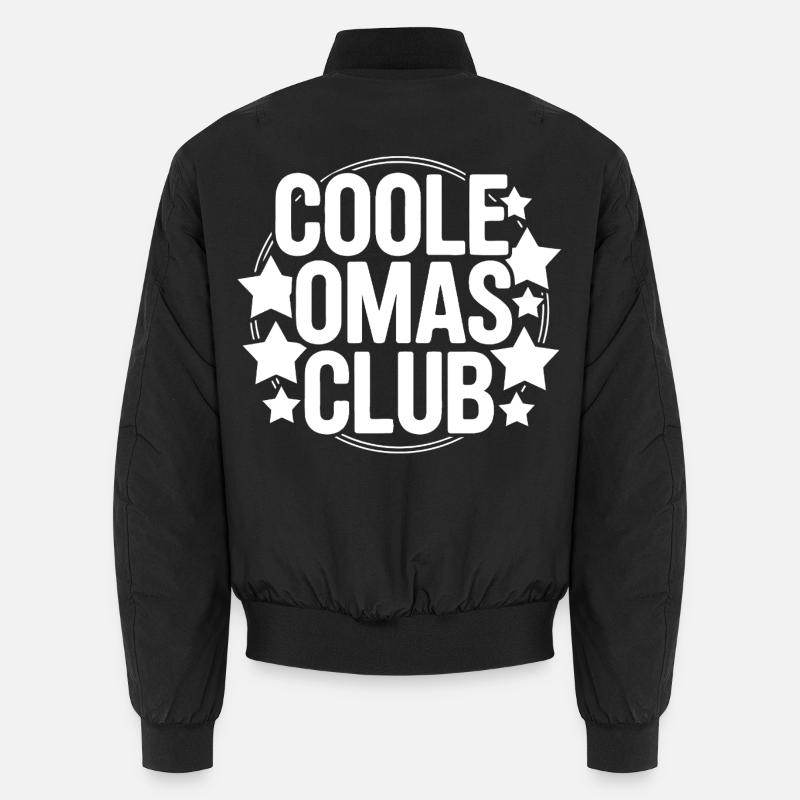 Coole Omas Club - Unisex Bomberjacke - Schwarz