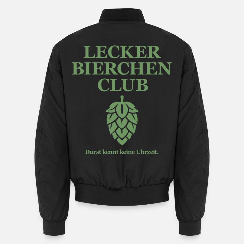 Lecker Bierchen Club - Durst kennt keine Uhrzeit Unisex Bomberjacke