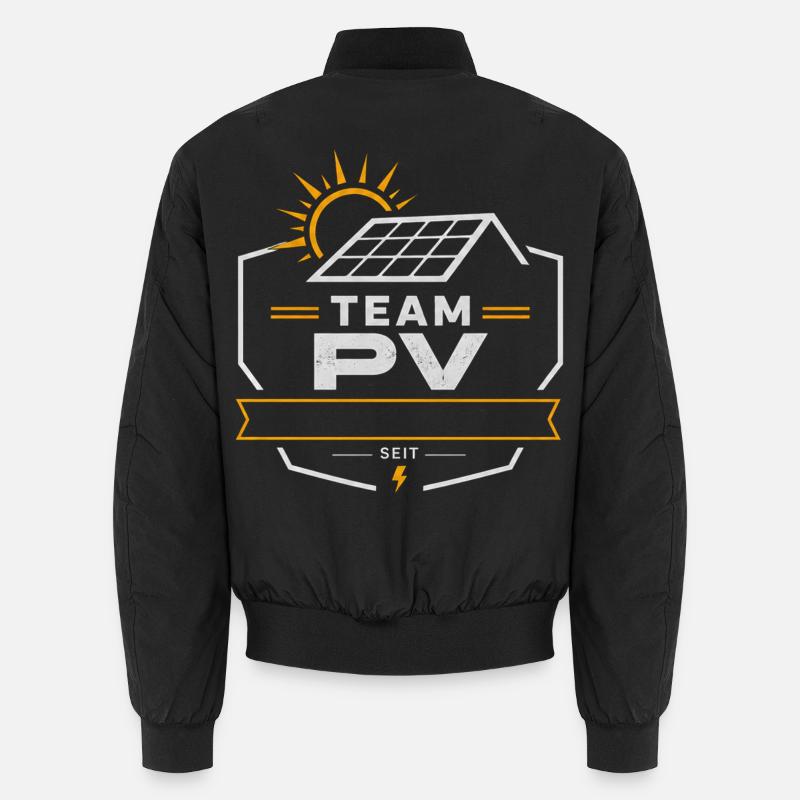 Team PV Solarenergie Emblem- Mach es zu Deinem Unisex Bomberjacke
