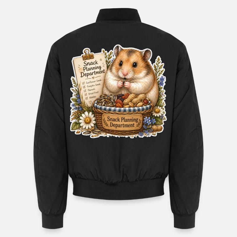 Snack Planning Department Snacks - Unisex Bomberjacke - Schwarz