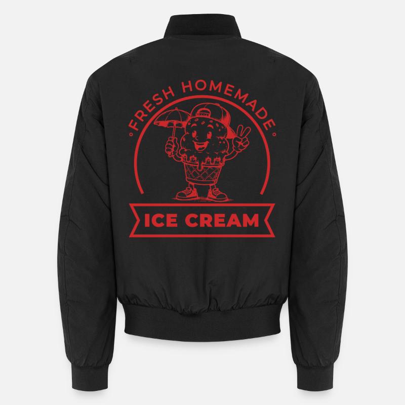 Fresh Homemade mit Schirm und Cap - Unisex Bomberjacke - Schwarz
